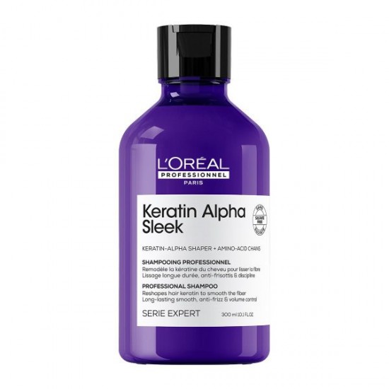 LOREAL PROFESSIONNEL KERATIN ALPHA SLEEK SHAMPOO ΑΝΑΔΟΜΗΣΗΣ /ΘΡΕΨΗΣ & ΟΓΚΟΥ 300ml