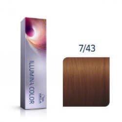 WELLA ILLUMINA 7/43 60ml ΞΑΝΘΟ ΜΕΣΑΙΟ ΚΟΚΚΙΝΟ ΧΡΥΣΟ