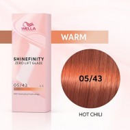 Wella Shinefinity Zero Lift Glaze 05/43 Light Brown Red Gold (Hot Chili)