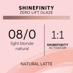 Wella Shinefinity Zero Lift Glaze 08/0 Natural Latte 60ml